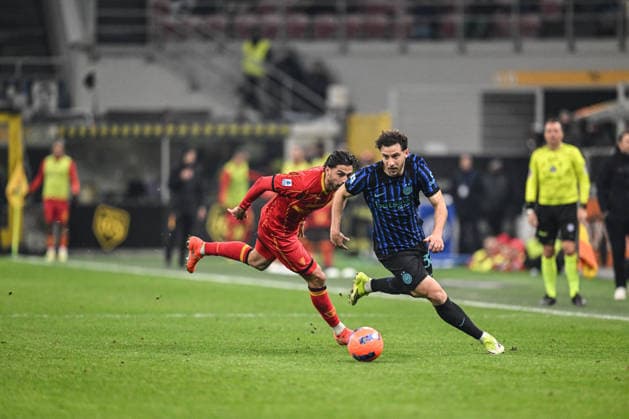 CALCIO - Serie A - Inter - FC Internazionale vs US Lecce Carlos Augusto of Inter FC in action during the Italian Serie A football match between Inter FC and US lecce on January 14th, 2026 at Giuseppe Meazza San Siro Siro stadium in Milan, Italy. Photo Tiziano Ballabio Milan Italy  Copyright: xIPAxSport ABACAx