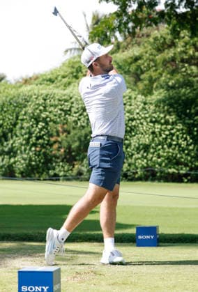 January 14, 2026, Honolulu, Hawaii, USA: DENNY MCCARTHY tees off from the 4th Hole during the Pro-Am round at the 2026 Sony Open in Honolulu, Hawaii on January 14, 2026. Honolulu USA - ZUMAm310 20260114_zsp_m310_017 Copyright: xElliotxMilesx