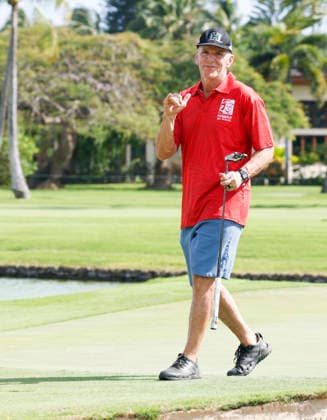 January 14, 2026, Honolulu, Hawaii, USA: Former American football player RICH MIANO waves on the 3rd Green during the Pro-Am round at the 2026 Sony Open in Honolulu, Hawaii on January 14, 2026. Honolulu USA - ZUMAm310 20260114_zsp_m310_021 Copyright: xElliotxMilesx
