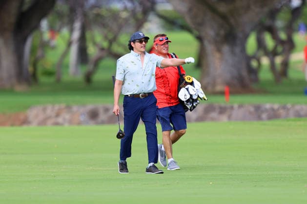 January 14, 2026 - Actor Gabriel Luna on the 8th fairway during a Pro-Am prior to the 2026 Sony Open in Hawaii at Waialae Country Club in Honolulu, HI - CSM Honolulu USA - ZUMAc04_ 20260114_zma_c04_175 Copyright: xAndrewxLeex
