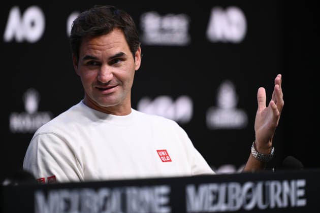 TENNIS AUSTRALIAN OPEN, Former Australian Open champion Roger Federer speaks to media ahead of the Australian Open tennis tournament at Melbourne Park in Melbourne, Thursday, January 15, 2026. ( NO ARCHIVING, EDITORIAL USE ONLY MELBOURNE VICTORIA AUSTRALIA  Copyright: xJOELxCARRETTx 20260115180056728671