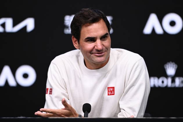 TENNIS AUSTRALIAN OPEN, Former Australian Open champion Roger Federer speaks to media ahead of the Australian Open tennis tournament at Melbourne Park in Melbourne, Thursday, January 15, 2026. ( NO ARCHIVING, EDITORIAL USE ONLY MELBOURNE VICTORIA AUSTRALIA  Copyright: xJOELxCARRETTx 20260115138706820010