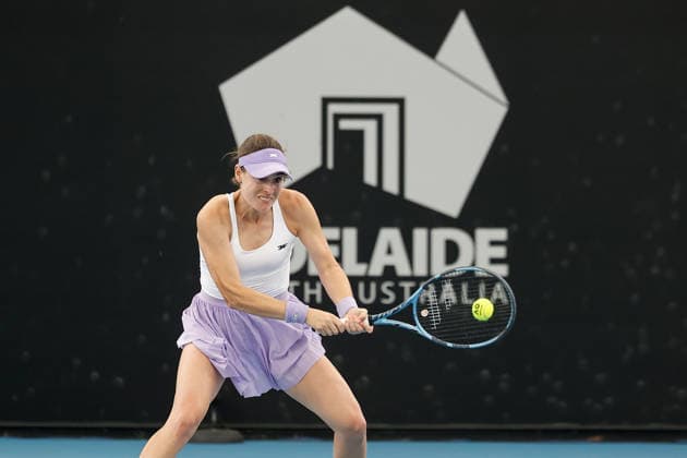 January 15, 2026, Adelaide, South Australia, Australia: KIMBERLY BIRRELL of Australia in action during her quarter final win over J. Cristian of Romania 5:7, 6:1, 7:5, during the 2026 Adelaide International Tennis Tournament Adelaide Australia - ZUMAw216 20260115_zsp_w216_012 Copyright: xMarkxWilloughbyx