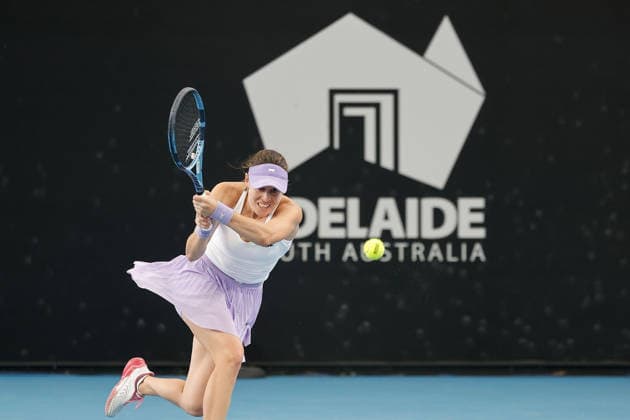 January 15, 2026, Adelaide, South Australia, Australia: KIMBERLY BIRRELL of Australia in action during her quarter final win over J. Cristian of Romania 5:7, 6:1, 7:5, during the 2026 Adelaide International Tennis Tournament Adelaide Australia - ZUMAw216 20260115_zsp_w216_024 Copyright: xMarkxWilloughbyx