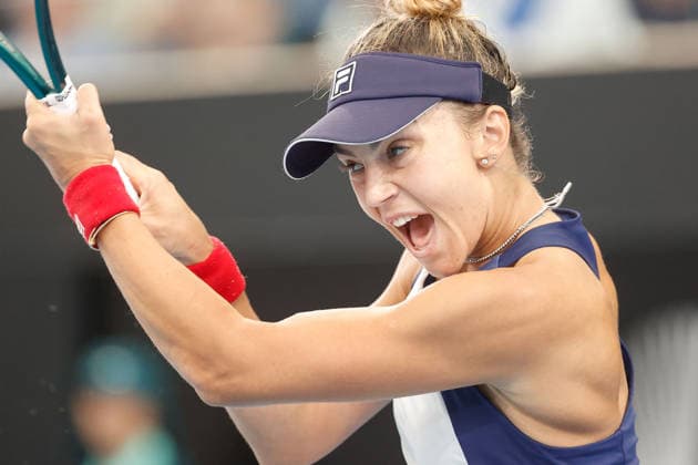 January 15, 2026, Adelaide, South Australia, Australia: JAQUELINE CRISTIAN of Romania in action during her quarter final match against K. Birrell of Australia, during the 2026 Adelaide International Tennis Tournament Adelaide Australia - ZUMAw216 20260115_zsp_w216_049 Copyright: xMarkxWilloughbyx