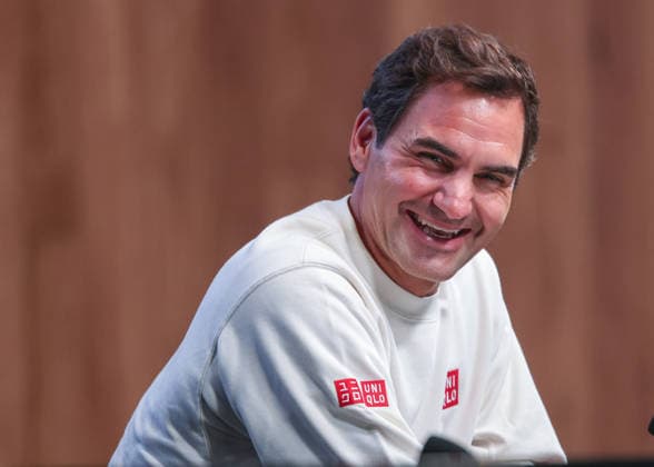 Roger Federer SUI , Press conference, press conference, Australian Open 2026 Melbourne Park, Melbourne, Victoria, Australia Copyright: xJuergenxHasenkopfx
