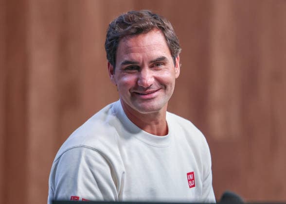 Roger Federer SUI , Press conference, press conference, Australian Open 2026 Melbourne Park, Melbourne, Victoria, Australia Copyright: xJuergenxHasenkopfx