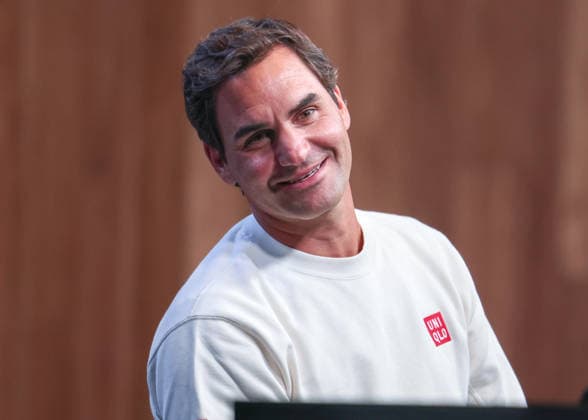 Roger Federer SUI , Press conference, press conference, Australian Open 2026 Melbourne Park, Melbourne, Victoria, Australia Copyright: xJuergenxHasenkopfx