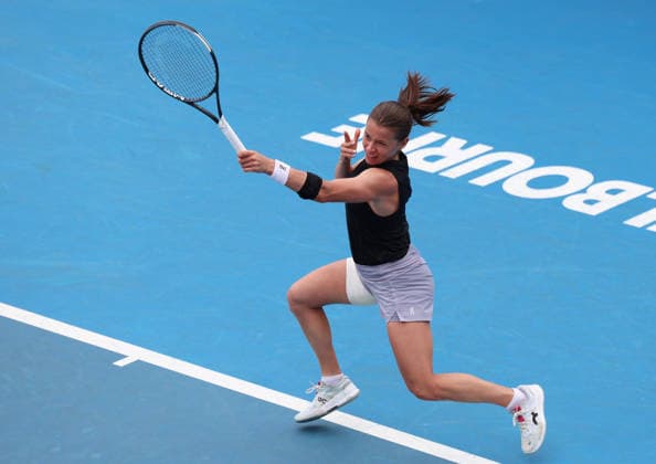 January 15, 2026, Melbourne, Victoria, Australia: MAJA CHWALINSKA of Poland during the match of Australian Open qualification, Melbourne, Australia. Melbourne Australia - ZUMAc278 20260115_zsp_c278_008 Copyright: xMarcinxCholewinskix