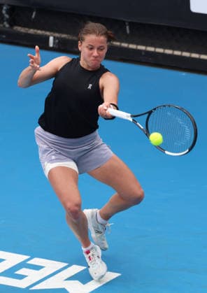 January 15, 2026, Melbourne, Victoria, Australia: MAJA CHWALINSKA of Poland during the match of Australian Open qualification, Melbourne, Australia. Melbourne Australia - ZUMAc278 20260115_zsp_c278_012 Copyright: xMarcinxCholewinskix