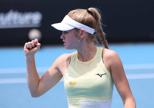 January 15, 2026, Melbourne, Victoria, Australia: LINDA KLIMOVICOVA of Poland during the match of Australian Open qualification, Melbourne, Australia. Melbourne Australia - ZUMAc278 20260115_zsp_c278_017 Copyright: xMarcinxCholewinskix