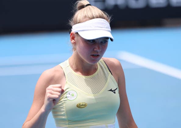 January 15, 2026, Melbourne, Victoria, Australia: LINDA KLIMOVICOVA of Poland during the match of Australian Open qualification, Melbourne, Australia. Melbourne Australia - ZUMAc278 20260115_zsp_c278_018 Copyright: xMarcinxCholewinskix