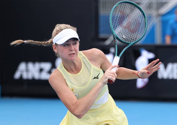 January 15, 2026, Melbourne, Victoria, Australia: LINDA KLIMOVICOVA of Poland during the match of Australian Open qualification, Melbourne, Australia. Melbourne Australia - ZUMAc278 20260115_zsp_c278_019 Copyright: xMarcinxCholewinskix