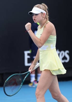 January 15, 2026, Melbourne, Victoria, Australia: LINDA KLIMOVICOVA of Poland during the match of Australian Open qualification, Melbourne, Australia. Melbourne Australia - ZUMAc278 20260115_zsp_c278_020 Copyright: xMarcinxCholewinskix
