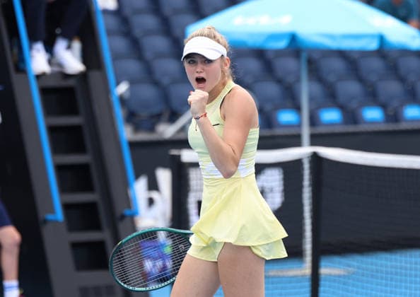 January 15, 2026, Melbourne, Victoria, Australia: LINDA KLIMOVICOVA of Poland during the match of Australian Open qualification, Melbourne, Australia. Melbourne Australia - ZUMAc278 20260115_zsp_c278_024 Copyright: xMarcinxCholewinskix