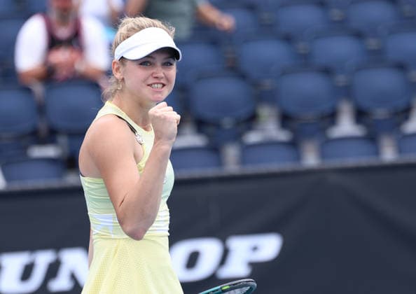 January 15, 2026, Melbourne, Victoria, Australia: LINDA KLIMOVICOVA of Poland during the match of Australian Open qualification, Melbourne, Australia. Melbourne Australia - ZUMAc278 20260115_zsp_c278_026 Copyright: xMarcinxCholewinskix