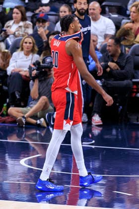 January 14, 2026, Inglewood, California, USA: Alex Sarr 20 of the Washington Wizards is ejected from the game during their regular season NBA, Basketball Herren, USA game against the Los Angeles Clippers on Wednesday January 14, 2026 at Intuit Dome in Inglewood, California. Clippers defeat Wizards, 119-105. ARIANA RUIZ PI Inglewood USA - ZUMAp124 20260114_zaa_p124_008 Copyright: xArianaxRuizx