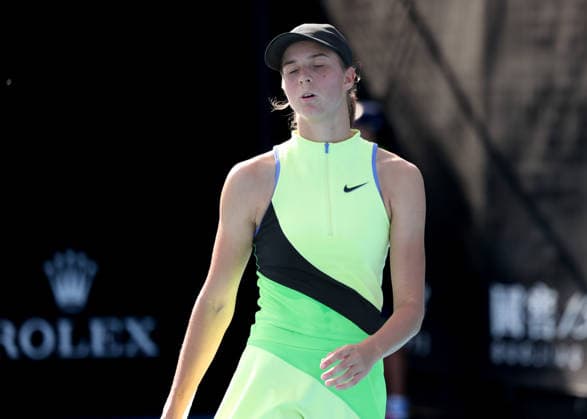 Lilli Tagger AUT reacts angry,anger,disappointed,disappointment,emotionAustralian Open 2026 Qualifier Melbourne Park, Melbourne, Victoria, Australia Copyright: xJuergenxHasenkopfx