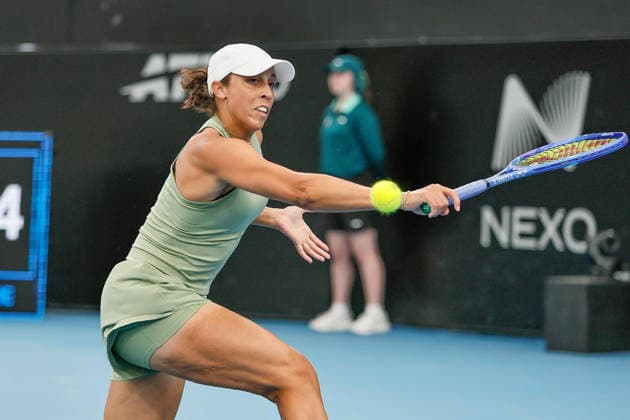January 15, 2026, Adelaide, South Australia, Australia: MADISON KEYS of USA in action in her quarter final match against V. MBOKO of Canada, during the 2026 Adelaide International Tennis Tournament Adelaide Australia - ZUMAw216 20260115_zsp_w216_069 Copyright: xMarkxWilloughbyx