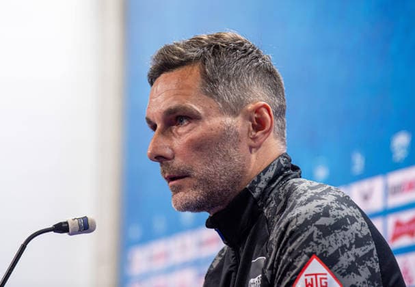 Soccer, Men, Season 2025 26, 2 Bundesliga, Hertha BSC, Press conference before the match against FC Schalke 04, in the picture coach Stefan Leitl, 15 01 2026, Copyright: xSebastianxRäppold MatthiasxKochx