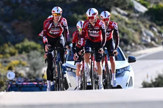 Lotto Intermarche Cycling Team Winter Training Camp 2026 L ALFAS DEL PI, SPAIN - JANUARY 15 : Aerts Toon (BEL) of Lotto Intermarche, Grignard Sebastien (BEL) of Lotto Intermarche pictured during a training session at the Lotto Intermarche UCI World Team winter stage camp at the Albir Garden Resort Hotel as part of the preparation for the new 2026 season on January 15, 2026 in L Alfas del Pi, Spain, 15 01 2026 L Alfas del Pi Spain  Copyright: xVincentxKalutx