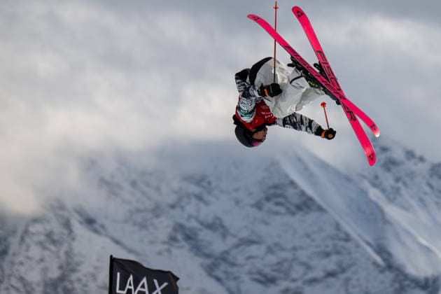 FREESTYLE SKIING - FIS WC Laax LAAX,SWITZERLAND,15.JAN.26 - FREE SKI, FREESTYLE SKIING - FIS World Cup, slopestyle, qualification, ladies, men. Image shows Rai Kasamura (JPN).  GEPAxpictures xOliverxLerch