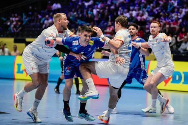 European Handball Championship, France Czech Republic Baerum 20260115 France s Aymeric Minne during the European Championship handball match between France and the Czech Republic in Unity arena Photo Stian Lysberg Solum NTB Baerum Norway EDITORIAL USE ONLY RESTRICTED USE FOR BETTING COMPANIES  Copyright: xStianxLysbergxSolumx xNTBx