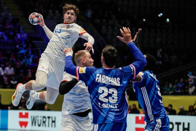 European Handball Championship, France Czech Republic Baerum 20260115 The Czech Republic s JonaÅ¡ Josef during the EC handball match between France and the Czech Republic in the Unity arena Photo Stian Lysberg Solum NTB Baerum Norway EDITORIAL USE ONLY RESTRICTED USE FOR BETTING COMPANIES  Copyright: xStianxLysbergxSolumx xNTBx