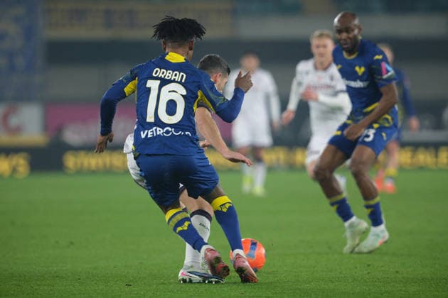 CALCIO - Serie A - Hellas Verona VS Bologna FC Gift Orban of Hellas Verona FC during the soccer match between Hellas Verona FC and Bologna FC, MD16 of Serie A Enilive Italian soccer championship 2025 2026 at Marcantonio Bentegodi Stadium on January 15, 2026, Verona, Italy. Verona Italy  Copyright: xIPAxSport ABACAx