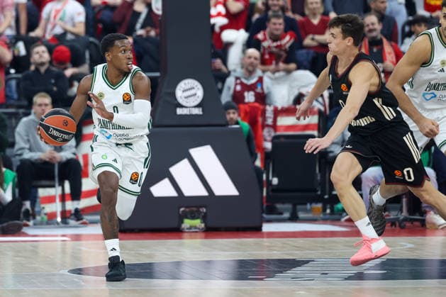 TJ Shorts Panathinaikos AKTOR Athens, 00 with Nenad Dimitrijevic FC Bayern Basketball, 00 , GER, FC Bayern Basketball vs Panathinaikos AKTOR Athens, Basketball, Euroleague, 22 Matchday, Season 2025 2026, 15 01 2026, GER, FC Bayern Basketball vs Panathinaikos AKTOR Athens, Basketball, Euroleague, 22 Matchday, Season 2025 2026, 15 01 2026 Munich Copyright: xEibner-Pressefoto JennixMaulx EP_JML