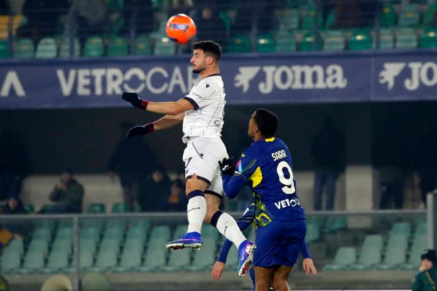 Bologna™s Riccardo Orsolini during the Serie A soccer match between Hellas Verona and Bologna at the Bentegodi Stadium in Verona, north west Italy - Thursday , January 15 , 2026. - Soccer .  Copyright: xPaolaxGarbuio Lapressex