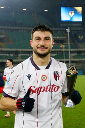 Bologna™s Riccardo Orsolini during the Serie A soccer match between Hellas Verona and Bologna at the Bentegodi Stadium in Verona, north west Italy - Thursday , January 15 , 2026. - Soccer .  Copyright: xPaolaxGarbuio Lapressex