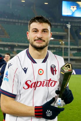 Bologna™s Riccardo Orsolini during the Serie A soccer match between Hellas Verona and Bologna at the Bentegodi Stadium in Verona, north west Italy - Thursday , January 15 , 2026. - Soccer .  Copyright: xPaolaxGarbuio Lapressex