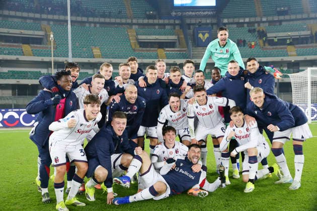 Bologna™s formation during the Serie A soccer match between Hellas Verona and Bologna at the Bentegodi Stadium in Verona, north west Italy - Thursday , January 15 , 2026. - Soccer .  Copyright: xPaolaxGarbuio Lapressex