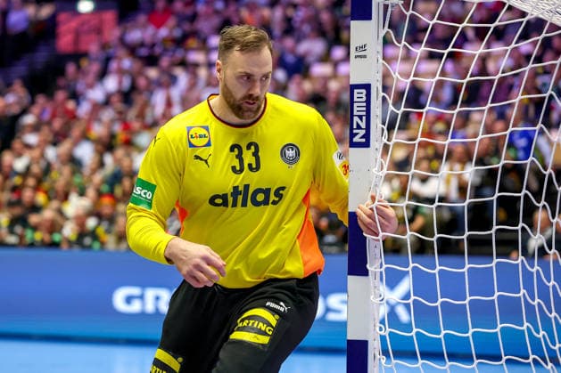 15 01 2026, Handball, Men s EHF EURO 2026, Germany Austria, Jyske Bank Boxen in Herning, Denmark, Preliminary Round Andreas Wolff Germany 33 Denmark