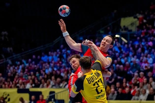 European Handball Championship, Norway Ukraine Fornebu 20260115 Norway s Sander Sagosen during the European Handball Championship between Norway and Ukraine in Unity Arena Photo Stian Lysberg Solum NTB Fornebu Norway EDITORIAL USE ONLY RESTRICTED USE FOR BETTING COMPANIES  Copyright: xStianxLysbergxSolumx xNTBx
