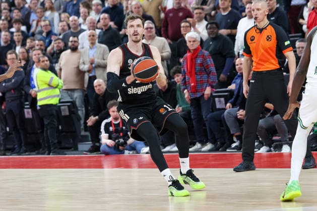 Andreas Obst FC Bayern Basketball, 13 , GER, FC Bayern Basketball vs Panathinaikos AKTOR Athens, Basketball, Euroleague, 22 Matchday, Season 2025 2026, 15 01 2026, GER, FC Bayern Basketball vs Panathinaikos AKTOR Athens, Basketball, Euroleague, 22 Matchday, Season 2025 2026, 15 01 2026 Muenchen Copyright: xEibner-Pressefoto JennixMaulx EP_JML