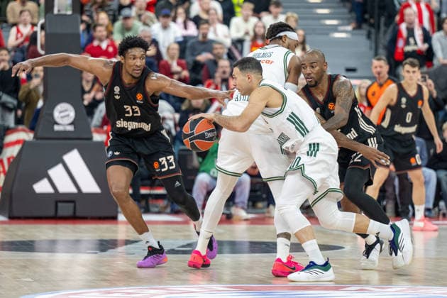 David McCormack 33 FC Bayern Basketball , FC Bayern Basketball vs Panathinaikos Aktor Athens, EuroLeague 22 Matchday, 15 01 2026 Munich Bavaria Germany Copyright: xkolbert-press UlrichxGamelx