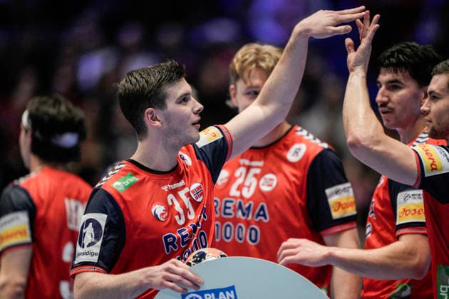 European Handball Championship, Norway Ukraine Baerum 20260115 Norway s Patrick Anderson during the European Championship handball match between Norway and Ukraine in Unity arena Photo Stian Lysberg Solum NTB Baerum Norway EDITORIAL USE ONLY RESTRICTED USE FOR BETTING COMPANIES  Copyright: xStianxLysbergxSolumx xNTBx
