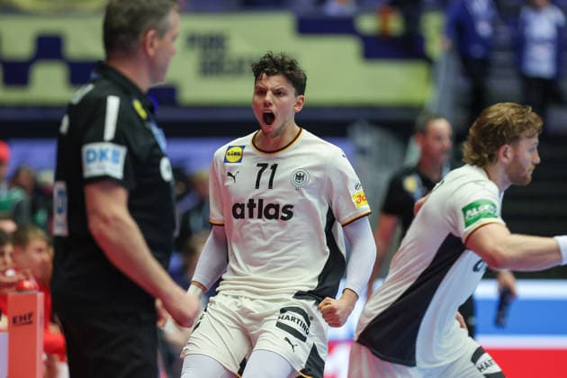 Germany Austria, EHF EM 2026 Marko Grgic Germany, 71 Handball EHF European Championship, international match between Germany and Austria on January 15, 2026 in Herning Denmark , Herning Denmark Jyske Bank Boxen