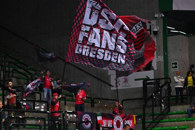 VOLLEY - Champions League Women - A. Carraro Prosecco DOC Conegliano vs Dresdner SC Dresdner fans Treviso Italy  Copyright: xIPAxSport ABACAx
