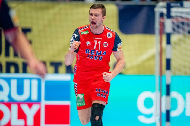 European Handball Championship, Norway Ukraine Fornebu 20260115 Alexander Blonz during the European Handball Championship between Norway and Ukraine in Unity Arena Photo Stian Lysberg Solum NTB Fornebu Norway EDITORIAL USE ONLY RESTRICTED USE FOR BETTING COMPANIES  Copyright: xStianxLysbergxSolumx xNTBx
