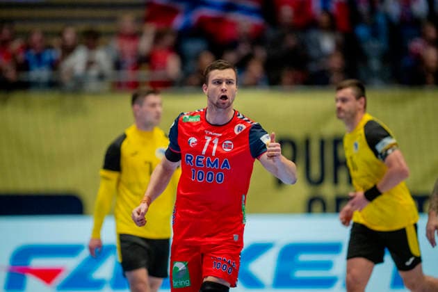 European Handball Championship, Norway Ukraine Fornebu 20260115 Alexander Blonz during the European Handball Championship between Norway and Ukraine in Unity Arena Photo Stian Lysberg Solum NTB Fornebu Norway EDITORIAL USE ONLY RESTRICTED USE FOR BETTING COMPANIES  Copyright: xStianxLysbergxSolumx xNTBx