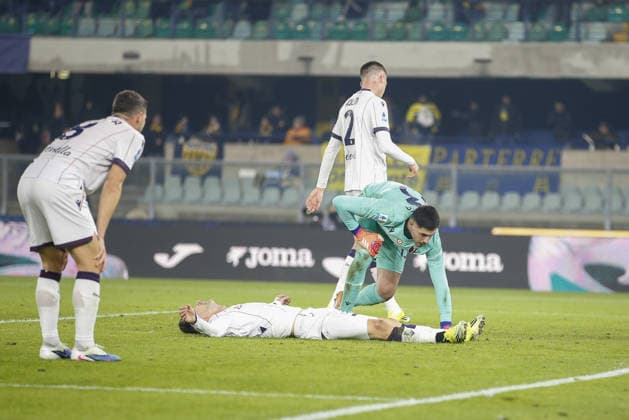 Juan Miranda Gonzalez Miranda of Bologna FC expresses disappointment after scores a autogoal during Hellas Verona FC vs Bologna BFC, 16Â° Serie A Enilive 2025-26 game at Marcantonio Bentegodi stadium in Verona (VR), Italy, on January 15, 2026.  Copyright: xDavidexCasentini IPAxSportx xipa-agency.netx xx IPA_70112386 IPA_Agency_IPA70112386