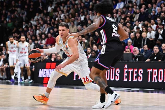 BASKET : Paris Basket vs AS Monaco - Euroleague - 15 01 2026 NEMANJA NEDOVIC ( 26 - Monaco ) during the Euroleague match between Paris Basketball and AS Monaco at Adidas Arena on January 15, 2026 in Paris, France. ( Photo by Federico Pestellini PSNewz ) - ParisFrance  Copyright: xFedericoxPestellinix