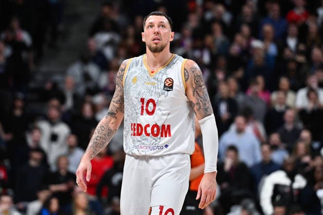 BASKET : Paris Basket vs AS Monaco - Euroleague - 15 01 2026 DANIEL THEIS ( 10 - Monaco ) during the Euroleague match between Paris Basketball and AS Monaco at Adidas Arena on January 15, 2026 in Paris, France. ( Photo by Federico Pestellini PSNewz ) - ParisFrance  Copyright: xFedericoxPestellinix