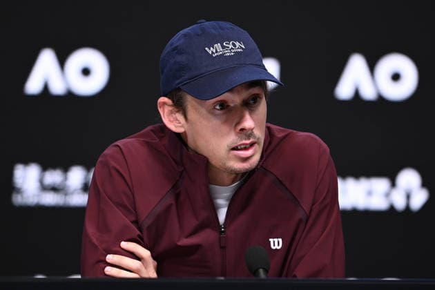 TENNIS AUSTRALIAN OPEN, Alex de Minaur of Australia during a press conference, PK, Pressekonferenz ahead of the Australian Open tennis tournament at Melbourne Park in Melbourne, Friday, January 16, 2026. ( NO ARCHIVING, EDITORIAL USE ONLY MELBOURNE VICTORIA AUSTRALIA  Copyright: xJOELxCARRETTx 20260116162627258610