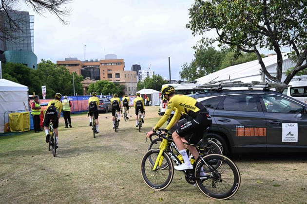 16-01-2026 Vigilia Tour Down Under 2026; 2026, Visma - Lease A Bike; Adelaide; 