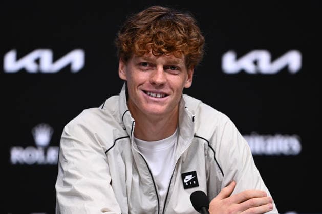 TENNIS AUSTRALIAN OPEN, Jannik Sinner of Italy during a press conference, PK, Pressekonferenz ahead of the Australian Open tennis tournament at Melbourne Park in Melbourne, Friday, January 16, 2026. ( NO ARCHIVING, EDITORIAL USE ONLY MELBOURNE VICTORIA AUSTRALIA  Copyright: xJOELxCARRETTx 20260116197668616493
