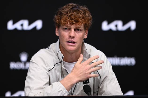 TENNIS AUSTRALIAN OPEN, Jannik Sinner of Italy during a press conference, PK, Pressekonferenz ahead of the Australian Open tennis tournament at Melbourne Park in Melbourne, Friday, January 16, 2026. ( NO ARCHIVING, EDITORIAL USE ONLY MELBOURNE VICTORIA AUSTRALIA  Copyright: xJOELxCARRETTx 20260116154510313256
